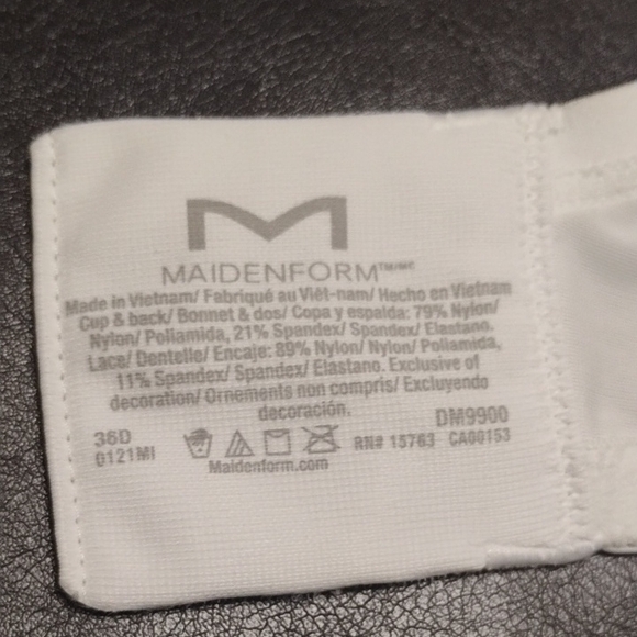 Maidenform Lace-Overlay Strapless Bra in Ivory White - Picture 3 of 3